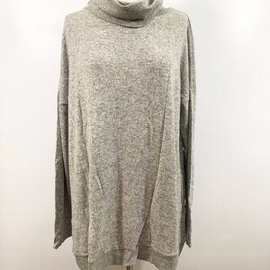 GIBSON Heather Gray Cowl Neck Sweater Size XL